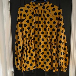 Zara polka dot blouse, Large